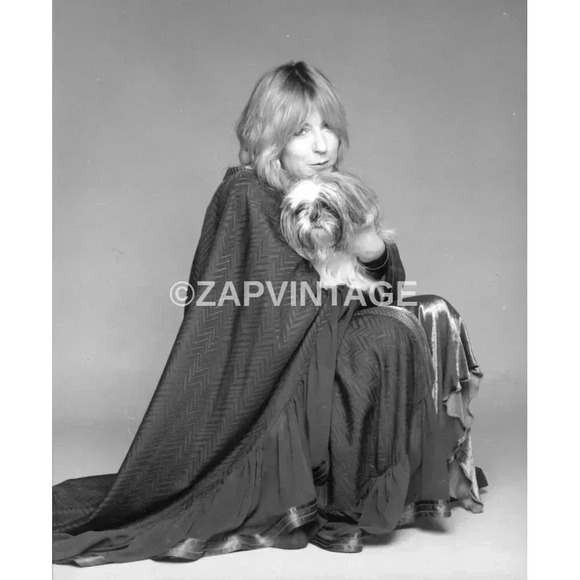Vtg 1970's Christine McVie (Fleetwood Mac) W/ Dog Unpublished Orig Photo #2444 - Picture 1 of 1